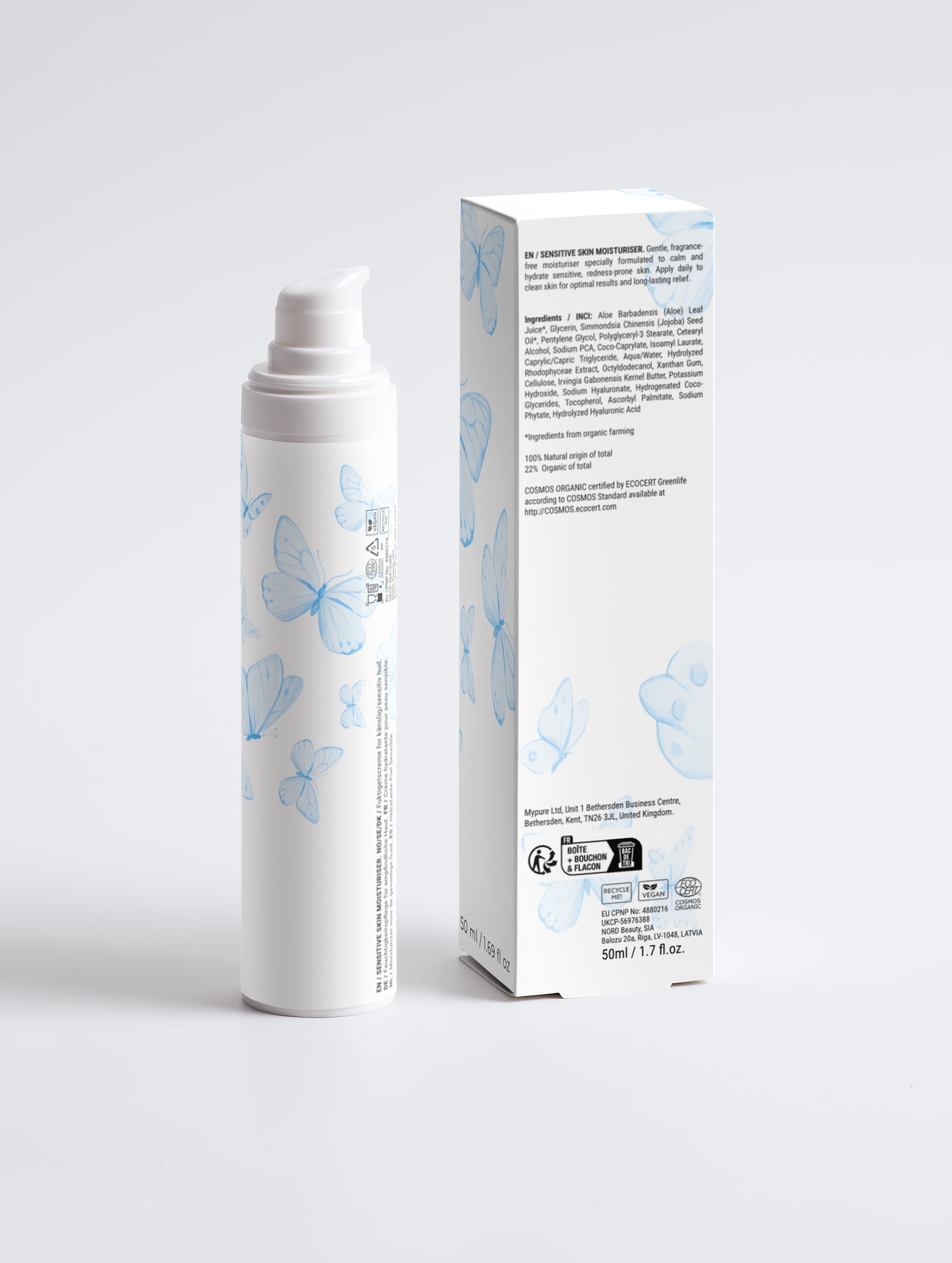 Fragrance-free moisturizer for sensitive skin - 50ml